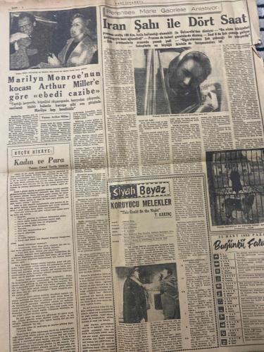 YENİ İSTANBUL GAZETESİ - DOĞUM GÜNÜ HEDİYESİ (TURKISH NEWSPAPPER) - 22 MART 1959 - SADECE DÖRT SAYFADIR -Habib Edib TÖREHAN-Seyfi KURTBEK-Adnan Menderes-Fatin Rüştü Zorlu-Eisenhower-MacMillan-Nasır-Muazzez ARUBA-Cemal Bayar-Tahsin ÖZ-Cond Tevfik ENSION-Marilyn Monroe-Arthur Miller-Prenses Marie Gabrielle-T. KAKINÇ-Başvekil 16 Nisan’da İspanya’ya gidecek-Ankara’da Dün Bir Bahai Tekkesi Basıldı-Bir İsrail Arap tehlikesi var-Kıbrıs anlaşmasının askeri neticeleri-Yeni İstanbul’un Kurucusu Habib Edib Törehan’ın fakir ve çalışkan çocuklara bayram hediyesi-10 yıllık bir sağlık programı hazırlandı-Basın ve ispat-Dış ticaret açığımızda azalma var-Ramazan vaazları-Londra mektupları İngiltere’de iki meclis-Türbeler Yine Şehzade Camii Türbeleri-Teminatlı hakim gibi teminatlı hekim-İzmit Deniz Satınalma Komisyonu Başkanlığından-Karabük Belediye Reisliğinden-İran Şahı ile Dört Saat-Marilyn Monroe’nun kocası Arthur Miller’e göre ebedi cazibe-Kadın ve Para-Siyah Beyaz Koruyucu Melekler
