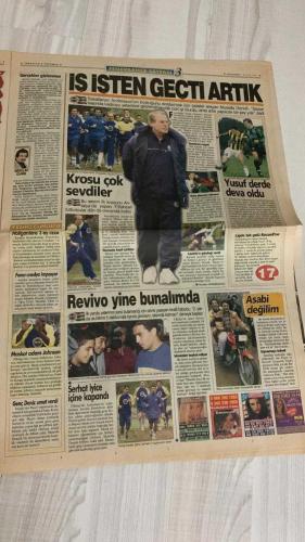 FOTOMAÇ SPOR GAZETESİ - TURKISH NEWSPAPER - DOĞUM GÜNÜ HEDİYESİ  - EKSİKSİZ TAM TAKIM GAZETE -18 OCAK 2001  CNN TERİM’İ ALKIŞLADI – GUERIN SPORTIVO TERİM’İ KAPAK YAPTI – TERİM MİLAN’A GİDECEK Mİ? – DENİZLİ KÖŞEYE SIKIŞTI – TRABZONSPOR 7’DE 6 – YILDIZLAR NEDEN SİNİRLİ? – FENER GÜLE OYNAYA TURLADI (KORAÇ KUPASI) – ANDREW ILIE İNTİKAM ALDI – UCUZCI GALATASARAY (BEDAVA KAMP) – FUTBOL KOMİTESİ’NİN YENİ PATRONU: ALTINSAY – HANGİSİNDEN VAZGEÇMELİ? (MİRKOVİÇ, JOHNSON, LAZETİÇ, RAPAIÇ, REVIVO, ANDERSSON) – OKAN & EMRE GİDECEK Mİ? – GİTMEK Mİ ZOR, KALMAK MI? (TERİM KARARI)  FATİH TERİM – GORİ – GUERIN SPORTIVO – CNN – DOĞAN ERSAVAŞ – MUSTAFA DENİZLİ – ANDERSSON – YUSUF – RAPAIÇ – LAZETİÇ – TOMISLAV – SERDAR – HAYDAR PINARCI – PASCAL NOUMA – ALTAN TANRIKULU – İBRAHİM ALTINSAY – ZORAN MİRKOVİÇ – SAMUEL JOHNSON – NİCOLA LAZETİÇ – MİLAN RAPAIÇ – HAİM REVIVO – JAN KOLLER – OKAN BURUK – EMRE BELÖZOĞLU – BERLUSCONI – RUI COSTA – TOLDO – CHIESA – DI LIVIO – MARCO TARDELLI – FRANCESCO GUIDOLIN – ZACCHERO