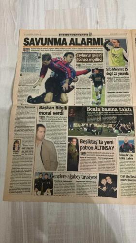 FOTOMAÇ SPOR GAZETESİ - TURKISH NEWSPAPER - DOĞUM GÜNÜ HEDİYESİ  - EKSİKSİZ TAM TAKIM GAZETE -18 OCAK 2001  CNN TERİM’İ ALKIŞLADI – GUERIN SPORTIVO TERİM’İ KAPAK YAPTI – TERİM MİLAN’A GİDECEK Mİ? – DENİZLİ KÖŞEYE SIKIŞTI – TRABZONSPOR 7’DE 6 – YILDIZLAR NEDEN SİNİRLİ? – FENER GÜLE OYNAYA TURLADI (KORAÇ KUPASI) – ANDREW ILIE İNTİKAM ALDI – UCUZCI GALATASARAY (BEDAVA KAMP) – FUTBOL KOMİTESİ’NİN YENİ PATRONU: ALTINSAY – HANGİSİNDEN VAZGEÇMELİ? (MİRKOVİÇ, JOHNSON, LAZETİÇ, RAPAIÇ, REVIVO, ANDERSSON) – OKAN & EMRE GİDECEK Mİ? – GİTMEK Mİ ZOR, KALMAK MI? (TERİM KARARI)  FATİH TERİM – GORİ – GUERIN SPORTIVO – CNN – DOĞAN ERSAVAŞ – MUSTAFA DENİZLİ – ANDERSSON – YUSUF – RAPAIÇ – LAZETİÇ – TOMISLAV – SERDAR – HAYDAR PINARCI – PASCAL NOUMA – ALTAN TANRIKULU – İBRAHİM ALTINSAY – ZORAN MİRKOVİÇ – SAMUEL JOHNSON – NİCOLA LAZETİÇ – MİLAN RAPAIÇ – HAİM REVIVO – JAN KOLLER – OKAN BURUK – EMRE BELÖZOĞLU – BERLUSCONI – RUI COSTA – TOLDO – CHIESA – DI LIVIO – MARCO TARDELLI – FRANCESCO GUIDOLIN – ZACCHERO
