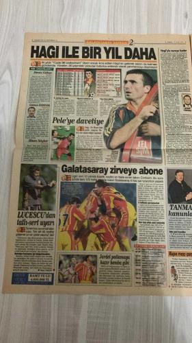 FOTOMAÇ SPOR GAZETESİ - TURKISH NEWSPAPER - DOĞUM GÜNÜ HEDİYESİ  - EKSİKSİZ TAM TAKIM GAZETE -19 OCAK 2001  GORİ MUTLU, TERİM SESSİZ – DENİZLİ’NİN FORMÜLÜ – YENİ LİDER RAPAIÇ – REVIVO’YA AHLAKİ DESTEK – TRANSFER SORUNLARI (RÜŞTÜ, OĞUN, ABDULLAH, MİRKOVİÇ, RAPAIÇ, REVIVO) – BENİM ADIM CİMBOM (POGON MAÇI) – İLK RAUNT TERİM’İN – ÖZKAN SÜMER FREN YAPTIRDI – EFES’E EVDE BAKILMIYOR – NAKLEN YAYIN İHALESİ BUGÜN – BEŞİKTAŞ ARAYIŞTA – FENER YERE İNİYOR – RAPAIÇ OLMAZ – BALİÇ: YAKAMI BIRAKIN – SERHAT’A SAHİP ÇIKIN – UNUTKAN APO – ŞİİR DEFTERİMDEN  FATİH TERİM – GORİ – TELE MONTE CARLO – KENNET ANDERSSON – MUSTAFA DENİZLİ – RAPAIÇ – BALİÇ – SERHAT – HAİM REVIVO – YUSUF – RÜŞTÜ – OĞUN – ABDULLAH – ZORAN MİRKOVİÇ – NEWCASTLE – ALİ DURÜST – JARDEL – SERKAN – AHMET – HASAN – MARCIO – ÖZKAN SÜMER – EFES PİLSEN – KRKA TELEKOM – HAMDİ AŞKAR – FERUDUN NİGDELİOĞLU – HASIM ŞAHİN  GALATASARAY – FENERBAHÇE – BEŞİKTAŞ – TRABZONSPOR – KOCAELİSPOR – POGON – BAYER LEVERKUSEN – ROSENBORG – ANTALYA – CSKA MOSKOVA