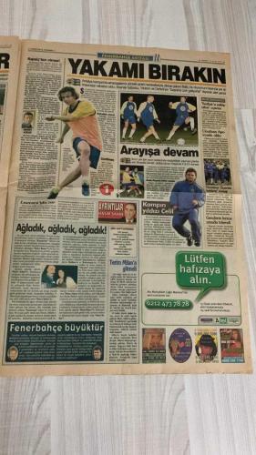 FOTOMAÇ SPOR GAZETESİ - TURKISH NEWSPAPER - DOĞUM GÜNÜ HEDİYESİ  - EKSİKSİZ TAM TAKIM GAZETE -19 OCAK 2001  GORİ MUTLU, TERİM SESSİZ – DENİZLİ’NİN FORMÜLÜ – YENİ LİDER RAPAIÇ – REVIVO’YA AHLAKİ DESTEK – TRANSFER SORUNLARI (RÜŞTÜ, OĞUN, ABDULLAH, MİRKOVİÇ, RAPAIÇ, REVIVO) – BENİM ADIM CİMBOM (POGON MAÇI) – İLK RAUNT TERİM’İN – ÖZKAN SÜMER FREN YAPTIRDI – EFES’E EVDE BAKILMIYOR – NAKLEN YAYIN İHALESİ BUGÜN – BEŞİKTAŞ ARAYIŞTA – FENER YERE İNİYOR – RAPAIÇ OLMAZ – BALİÇ: YAKAMI BIRAKIN – SERHAT’A SAHİP ÇIKIN – UNUTKAN APO – ŞİİR DEFTERİMDEN  FATİH TERİM – GORİ – TELE MONTE CARLO – KENNET ANDERSSON – MUSTAFA DENİZLİ – RAPAIÇ – BALİÇ – SERHAT – HAİM REVIVO – YUSUF – RÜŞTÜ – OĞUN – ABDULLAH – ZORAN MİRKOVİÇ – NEWCASTLE – ALİ DURÜST – JARDEL – SERKAN – AHMET – HASAN – MARCIO – ÖZKAN SÜMER – EFES PİLSEN – KRKA TELEKOM – HAMDİ AŞKAR – FERUDUN NİGDELİOĞLU – HASIM ŞAHİN  GALATASARAY – FENERBAHÇE – BEŞİKTAŞ – TRABZONSPOR – KOCAELİSPOR – POGON – BAYER LEVERKUSEN – ROSENBORG – ANTALYA – CSKA MOSKOVA
