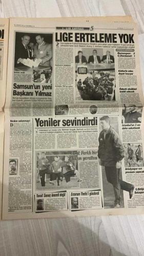 FOTOMAÇ SPOR GAZETESİ - TURKISH NEWSPAPER - DOĞUM GÜNÜ HEDİYESİ  - EKSİKSİZ TAM TAKIM GAZETE -21 OCAK 2001  GOLCÜ DEĞİL, YOKEDİCİ (JARDEL) – BİZE TERİM LAZIM (HAMOĞLU’NUN AÇIKLAMALARI) – TERİM HEMEN KOVULMALI (MONTANELLI) – SERGEN RESTİ ÇEKTİ – CİM-BOM’A KOLEJ DARBESİ – FENER GÜLÜYOR (ANDERSSON’SUZ GALİBİYETLER) – NEŞTERDEN SEHPAYA (BİLGİLİ) – HAKAN’IN 90 DAKİKASI (INTER-LAZIO MAĞLUBİYETİ) – ASLAN’A RAKİP YOK (WERDER BREMEN GALİBİYETİ) – LUCESCU’NUN YÜZÜNE GÜLDÜ – SERKAN KORKUTTU (SAKATLIK) – GRAZ-BREMEN FİNALİNDE – NESTER’E SON KURBAN (BEŞİKTAŞ KAMP ANALİZİ)  MARIO JARDEL – AHMET HAMOĞLU – SERDAR BİLGİLİ – AHMET DURSUN – SEBA – INDRO MONTANELLI – HAYRİ ÜLGEN – SERGEN – HALDUN DOMAÇ – AZİZ YILDIRIM – ERMAN TOROĞLU – TAFFAREL – CAPONE – POPESCU – BÜLENT KORKMAZ – HAKAN ŞÜKÜR – CÜNEYT TANMAN – SERKAN – MARCIO – ÜMİT – EMRE BELÖZOĞLU – OKAN – NOUMA – NİHAT – İBRAHİM – KARHAN – YASİN – MEHMET – MÜNCH – METE DÜREN – NEVIO SCALA – GÖKMEN ÖZDEMİR  GALATASARAY – FENERBAHÇE – BEŞİKTAŞ – TRABZON