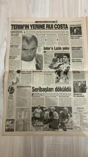 FOTOMAÇ SPOR GAZETESİ - TURKISH NEWSPAPER - DOĞUM GÜNÜ HEDİYESİ  - EKSİKSİZ TAM TAKIM GAZETE -21 OCAK 2001  GOLCÜ DEĞİL, YOKEDİCİ (JARDEL) – BİZE TERİM LAZIM (HAMOĞLU’NUN AÇIKLAMALARI) – TERİM HEMEN KOVULMALI (MONTANELLI) – SERGEN RESTİ ÇEKTİ – CİM-BOM’A KOLEJ DARBESİ – FENER GÜLÜYOR (ANDERSSON’SUZ GALİBİYETLER) – NEŞTERDEN SEHPAYA (BİLGİLİ) – HAKAN’IN 90 DAKİKASI (INTER-LAZIO MAĞLUBİYETİ) – ASLAN’A RAKİP YOK (WERDER BREMEN GALİBİYETİ) – LUCESCU’NUN YÜZÜNE GÜLDÜ – SERKAN KORKUTTU (SAKATLIK) – GRAZ-BREMEN FİNALİNDE – NESTER’E SON KURBAN (BEŞİKTAŞ KAMP ANALİZİ)  MARIO JARDEL – AHMET HAMOĞLU – SERDAR BİLGİLİ – AHMET DURSUN – SEBA – INDRO MONTANELLI – HAYRİ ÜLGEN – SERGEN – HALDUN DOMAÇ – AZİZ YILDIRIM – ERMAN TOROĞLU – TAFFAREL – CAPONE – POPESCU – BÜLENT KORKMAZ – HAKAN ŞÜKÜR – CÜNEYT TANMAN – SERKAN – MARCIO – ÜMİT – EMRE BELÖZOĞLU – OKAN – NOUMA – NİHAT – İBRAHİM – KARHAN – YASİN – MEHMET – MÜNCH – METE DÜREN – NEVIO SCALA – GÖKMEN ÖZDEMİR  GALATASARAY – FENERBAHÇE – BEŞİKTAŞ – TRABZON