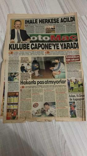 FOTOMAÇ SPOR GAZETESİ - TURKISH NEWSPAPER - DOĞUM GÜNÜ HEDİYESİ  - EKSİKSİZ TAM TAKIM GAZETE -25 OCAK 2001  PİS KOKULAR GELİYOR (CİP SKANDALI) – FENER İDMAN MANYAĞI – MEHMET ALİ YILMAZ’A TEPKİ – ERZURUM KENDİNİ BULDU – DİYARBAKIR’DA ŞOK (GAFFAR OKKAN SUİKASTI) – MİLLİLER LİTVANYA’YA KAYBETTİ – TERİM MİLAN’A KARŞI – HİNGIS SERENA’YI GEÇTİ – SCALA NE DEDİ? – CAPONE DEVRİ – FENERBAHÇE’NİN BELEK KAMPININ YILDIZLARI (OGÜN, REVIVO, YUSUF) – RANGE ROVER SKANDALI – CIP’LENEN MİLLİLER LİSTESİ – GALATASARAY’DA NEŞE – DÜŞMAN ÇATLATTILAR (TRABZON MAÇI HAZIRLIĞI) – ASLAN’DAN KAN ÇIKTI (SAĞLIK KONTROLLERİ)  ATA AKSU – HALUK ULUSOY – FİKRET ÜNLÜ – ALPAY ÖZALAN – RÜŞTÜ RENÇBER – HAKAN ŞÜKÜR – TAYFUR HAVUTCU – SERGEN YALÇIN – ENGİN İPEKOĞLU – TUGAY KERİMOĞLU – ARİF ERDEM – ABDULLAH ERCAN – OĞUN TEMİZKAN – FATİH AKYEL – OKAN BURUK – TAYFUN KORKUT – LEVENT TUZEMEN – TAYFUN BAYINDIR – MEHMET ALİ YILMAZ – SERDAR BİLGİLİ – AHMET HAMOĞLU – HAYRİ ÜLGEN – CÜNEYT TANMAN – LUCESCU – JARDEL – HAGİ – SUAT – SERKAN