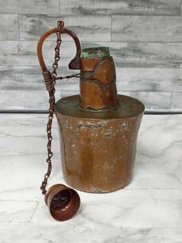 Koleksiyonluk ve Nadir El Dövmesi Antika Bakır Güğüm Sürahi