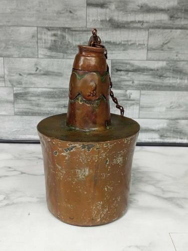 Koleksiyonluk ve Nadir El Dövmesi Antika Bakır Güğüm Sürahi