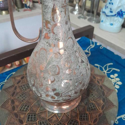 Antika Bakır Tabak ve Sürahi