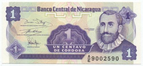 Nikaragua 1991 Yılı 1 Centavo çil