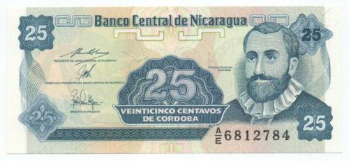 Nikaragua 1991 Yılı 25 Centavo çil