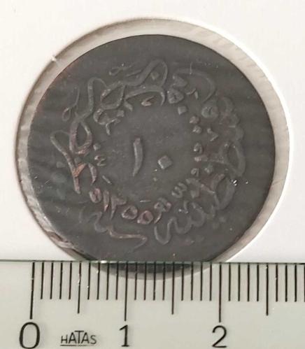 1255-19 SULTAN ABDÜLMECİT 10 PARA ORİJİNAL ÇOK ÇOK TEMİZ OOO2C2 NADİR
