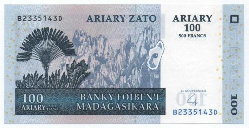 Madagaskar 2004 Yılı 100 Ariary çil