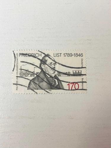 LOT.10 » 1989 Almanya Siyasetçi Friedrich List'in Doğumunun 200. Yıldönümü Tam Seri MNH