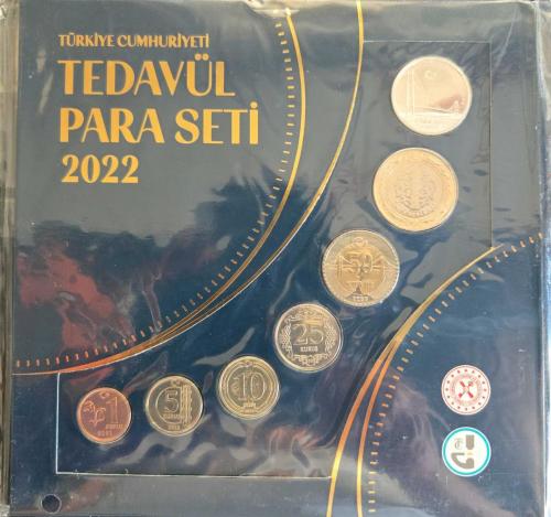 2022 Türkiye Cumhuriyeti Tedavül Para Seti - Orijinal Darphane Ambalajında ÇİL SIFIR