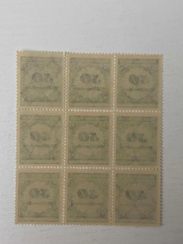 Almanya Reich 1923 damgasız şarniyersiz 9lu blok