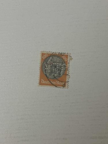 LOT.2 » DAMGALI ALMANYA REICH DÖNEMİ DELİKLİ (PERFIN )PULU
