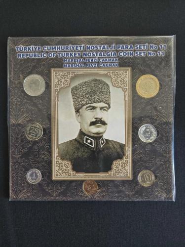 Türkiye Cumhuriyeti Nostalji Para Seti No 11 - Mareşal Fevzi Çakmak Özel Temalı - ÇİL SIFIR