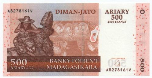 Madagaskar 2004 Yılı 500 Ariary çil