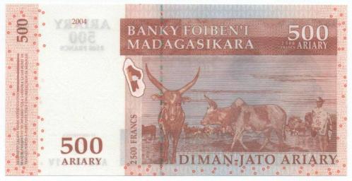 Madagaskar 2004 Yılı 500 Ariary çil