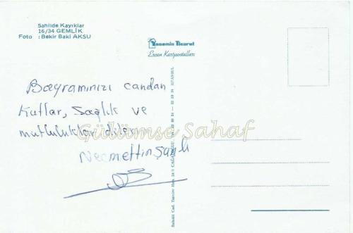 Bursa Gemlik - Sahilde Kayıklar / Ercan Kartpostalları