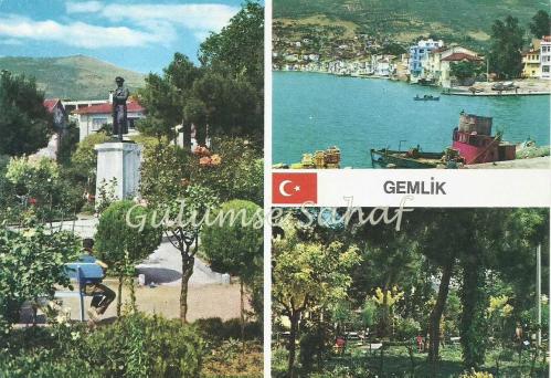 Bursa Gemlik - Şehirden 3 Muhtelif Görünüş / And Kartpostal