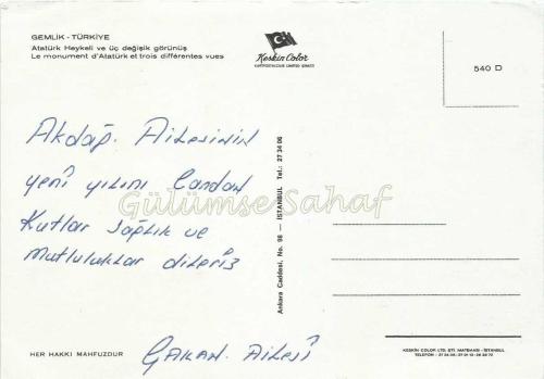 Bursa Gemlik - Atatürk Heykeli ve Üç Değişik Görünüş / Keskin Color