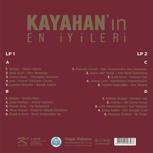 Kayahan'ın En İyileri 1 (2 Plak) Tarkan, İpek Açar, Sezen Aksu, Sıla, Gülşen, Ajda Pekkan, Candan Erçetin vd.
