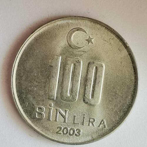 TÜRKİYE  2003   100  BİN LİRA