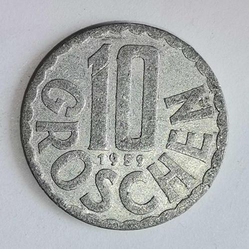 AVUSTURYA  1959  10 GROSCHEN