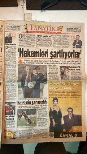 FANATİK SPOR GAZETESİ - TURKISH NEWSPAPER - DOĞUM GÜNÜ HEDİYESİ  - EKSİKSİZ TAM TAKIM GAZETE - 21 KASIM 1997 - SAYI: 733 - MESUT YILMAZ - ALİ ŞEN - ORHAN KEÇELİ - ŞENOL GÜNEŞ - ŞOTA ARVELADZE - MEHMET ALİ YILMAZ - METİN KEÇELİ - ATEŞ ÜNAL ERZEN - ATİLLA DONAT - K.HAKAN - HAGI - POPESCU - FILIPESCU - ÜMİT - ARİF - TOSHACK - YILMAZ VURAL - ORHAN YALINKAYA - GERÇEK SPOR GAZETESİ - FANATİK - GÖNLÜM AÇIK KANALDAN YANA - ŞİFRE MUTLAKA KALKACAK - BİZ DE SİZİ KUCAKLIYORUZ - VANLILAR BEŞİKTAŞ’A MESAJ YOLLADI - DÖRT BÜYÜKLER TORBAYA GİRİYOR - ALTIN RAKET HINGIS - GÜLE GÜLE VANSPOR - YAZIK OLDU - HAMİ GÜN SAYIYOR - ÜLKER YIKILDI 81-78 - ORTHEZ 77-76 ÜLKER - TÜRKİYE SİZİ KUCAKLIYOR - HIRS KÜPÜ HAKAN - TARAFTARA SELAM GOLLERE DEVAM - HAMİ-SERGEN YOK - YELKENDE TÜRK RÜZGARI - AHMET SABRİ ACINACAK HALDE - YILMAZ VURAL GENÇLERBİRLİĞİ’NDE - TOSHACK NE DEFANSI NE FORVETİ BEĞENİYOR - GALATASARAY’DA FORMA YARIŞI - PENALTICILARA ÖZEL İDMAN - RUMENLER HAVA ATTI - CLEMENTE’Yİ KORKUTTU - SUAT 4 HAFTA YOK - GÖ