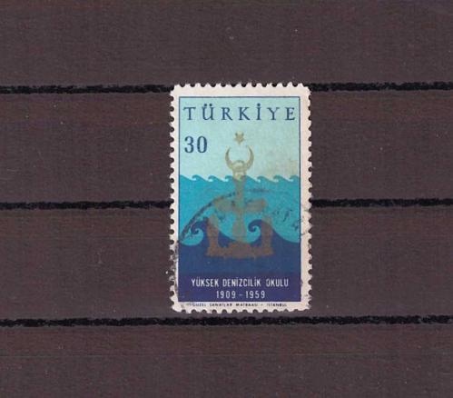 1959 Yüksek Denizcilik Okulu'nun 50. Yılı ''2122 Nolu Valör'' Damgalı Pul - TD396