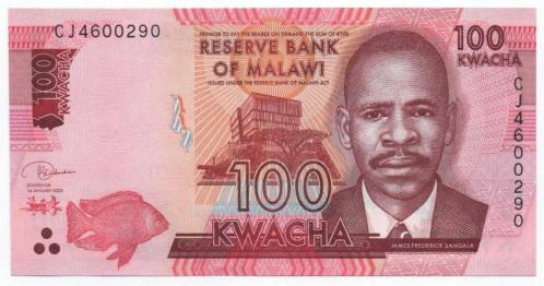 Malavi 2020 Yılı 100 Kwacha çil