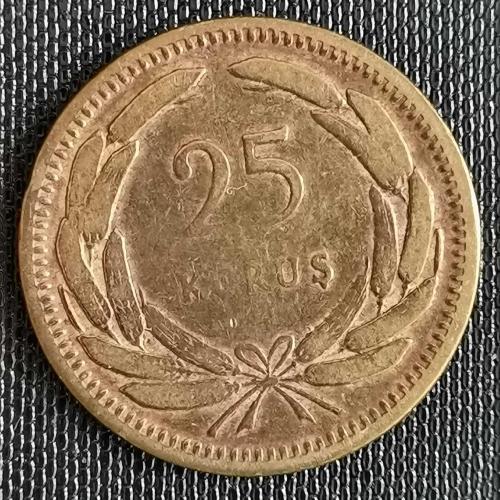 TÜRKİYE  1956   25   KURUŞ