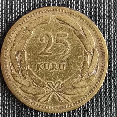 TÜRKİYE  1949     25   KURUŞ