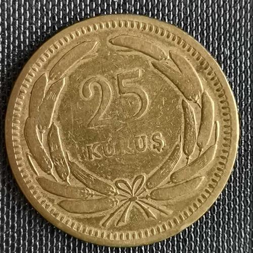 TÜRKİYE  1956     25   KURUŞ