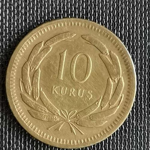 TÜRKİYE  1956     10   KURUŞ