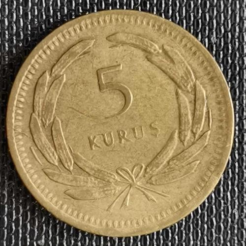 TÜRKİYE  1955      5  KURUŞ