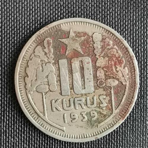 TÜRKİYE  1939     10   KURUŞ