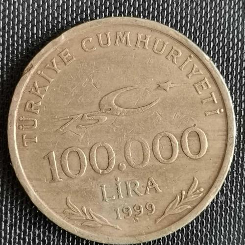 TÜRKİYE  1999   100.000  LİRA