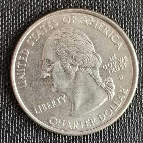 AMERİKA  2002  D    25 CENT  ÇEYREK DOLAR   TENNESSEE