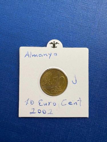 ALMANYA 10 EURO CENT 2002-J (KAPAMALI)