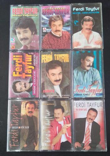 Ferdi Tayfur 9 adet Kaset lotu