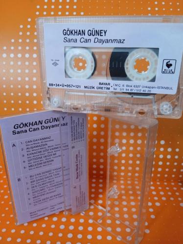 GÖKHAN GÜNEY*  Sana Can Dayanmaz   / Bayar müzik   üretim    1988 KAĞIT BASKI   / kaset sıfır kondisyondadır