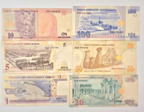 1 YTL İle 100 YTL  Arası 8 Emisyon  6,lı Full Set