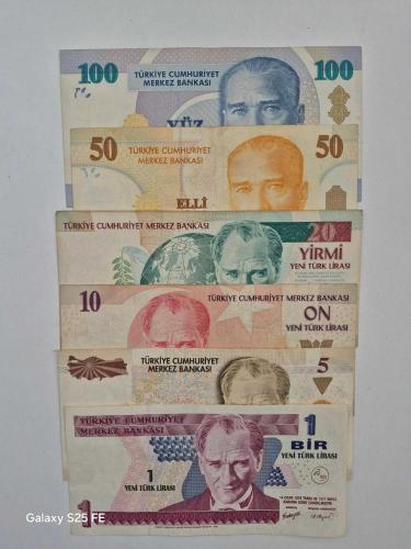 1 YTL İle 100 YTL  Arası 8 Emisyon  6,lı Full Set