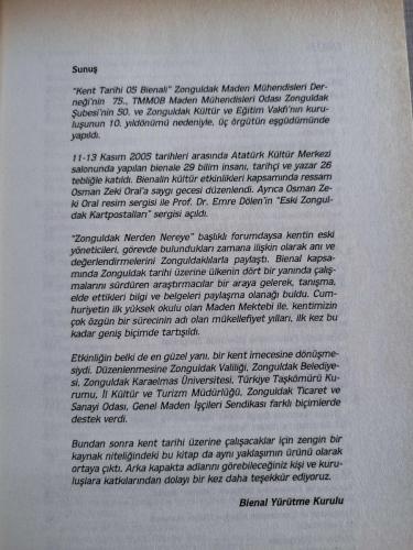 ZONGULDAK KENT TARİHİ '05 BİENALİ BİLDİRİLER KİTABI