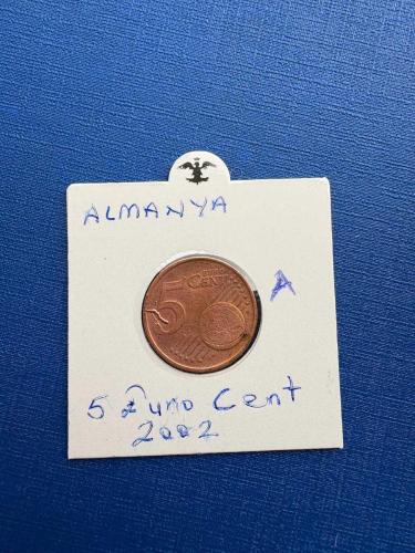 ALMANYA 5 EURO CENT 2002-A (KAPAMALI)