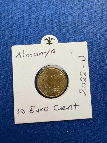 ALMANYA 10 EURO CENT 2022-J (KAPAMALI)