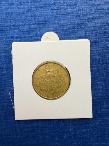 İTALYA 50 EURO CENT 2002-R (KAPAMALI)