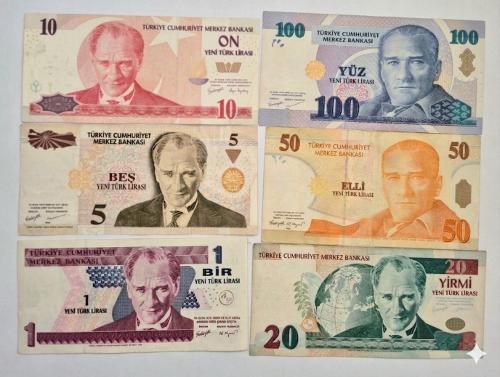 1 YTL İle 100 YTL  Arası 8 Emisyon  6,lı Full Set