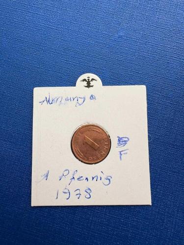 ALMANYA 1 PFENNIG 1978-F (KAPAMALI)